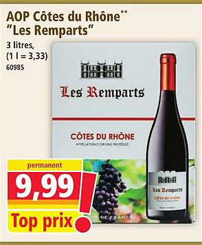 AOP Côtes du Rhône** "Les Remparts"