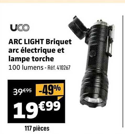 ARC LIGHT Briquet arc électrique et lampe torche