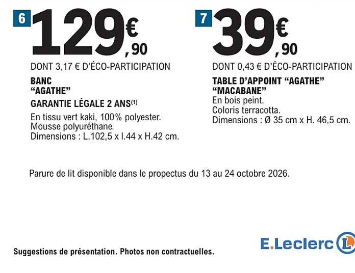 BANC “AGATHE”