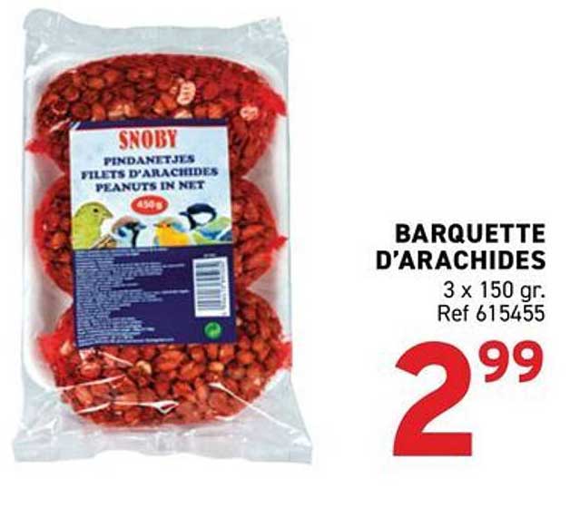 BARQUETTE D'ARACHIDES