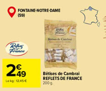 Bêtises de Cambrai REFLETS DE FRANCE 200 g