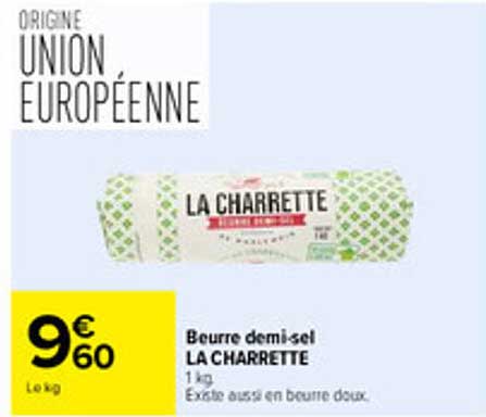 Beurre demi-sel LA CHARRETTE