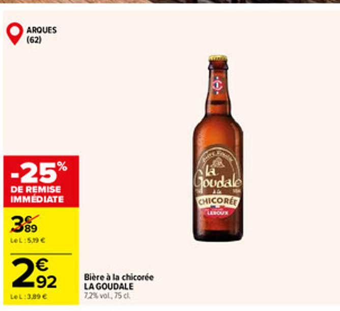 Bière à la chicorée LA GOUDALE