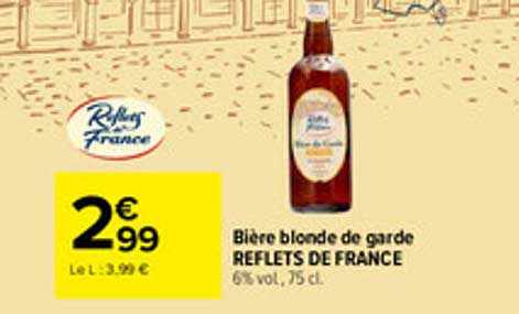 Bière blonde de garde REFLETS DE FRANCE