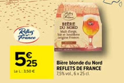 Bière blonde du Nord REFLETS DE FRANCE