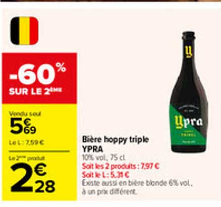 Bière hoppy triple YPRA