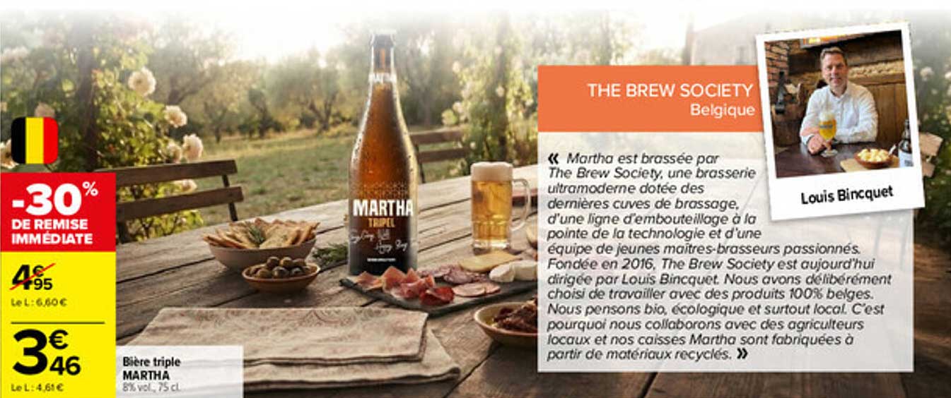 Bière triple MARTHA 8% vol. 75 cl