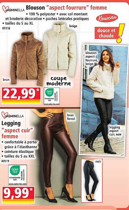 Blouson "aspect fourrure" femme