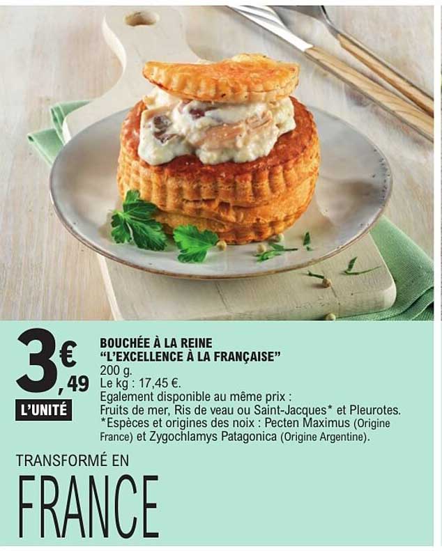 BOUCHÉE À LA REINE “L’EXCELLENCE À LA FRANÇAISE”