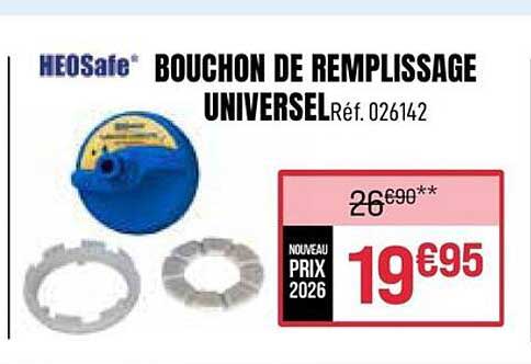 BOUCHON DE REMPLISSAGE UNIVERSEL Réf. 026142