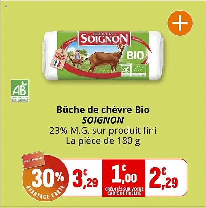Bûche de chèvre Bio SOIGNON