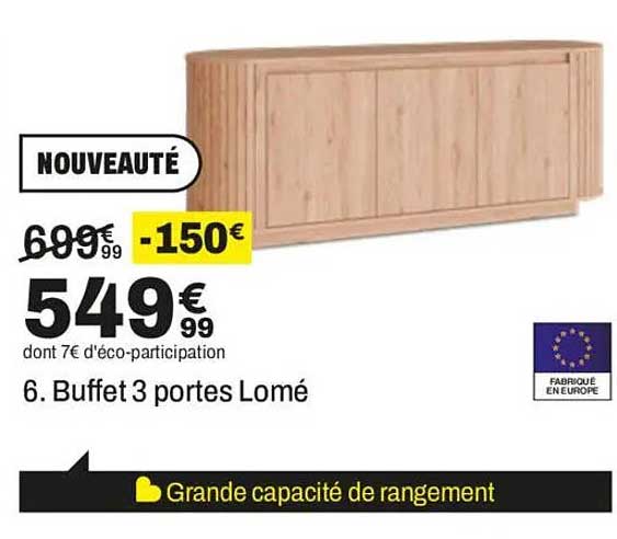 BUFFET 3 PORTES LOMÉ