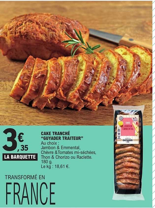 CAKE TRANCHÉ “GUYADER TRAITEUR”