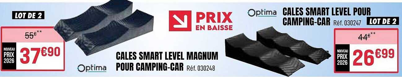 CALES SMART LEVEL MAGNUM POUR CAMPING-CAR