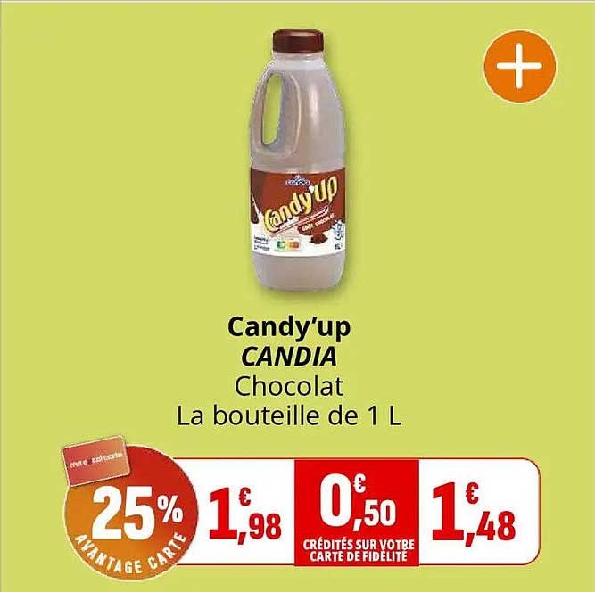 Candy’up CANDIA Chocolat La bouteille de 1 L