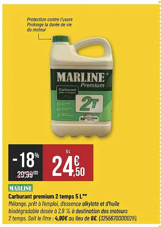 Carburant premium 2 temps 5 L **