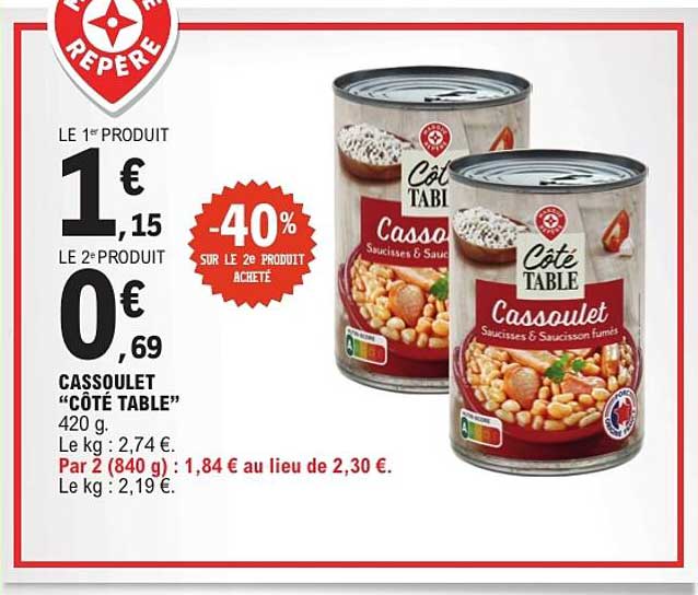 CASSOULET “CÔTÉ TABLE”