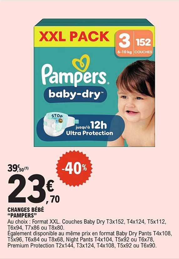 CHANGES BÉBÉ «PAMPERS»