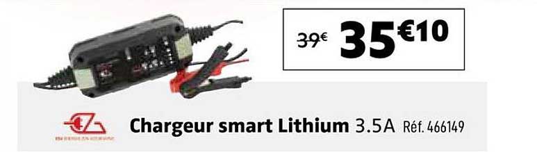 Chargeur smart Lithium 3.5A Réf. 466149