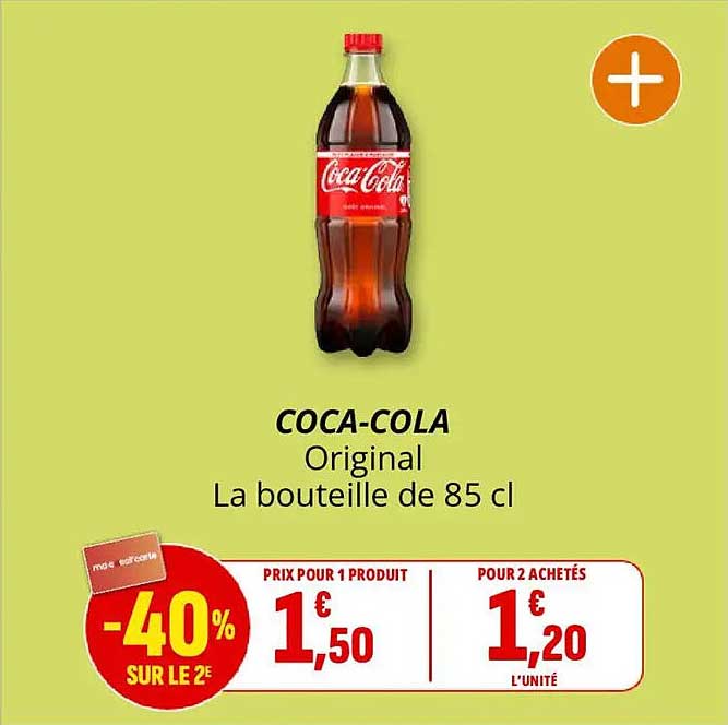 COCA-COLA Original La bouteille de 85 cl