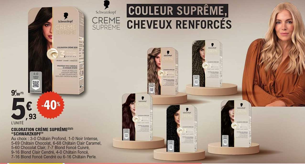 COLORATION CRÈME SUPRÊME “SCHWARZKOPF”