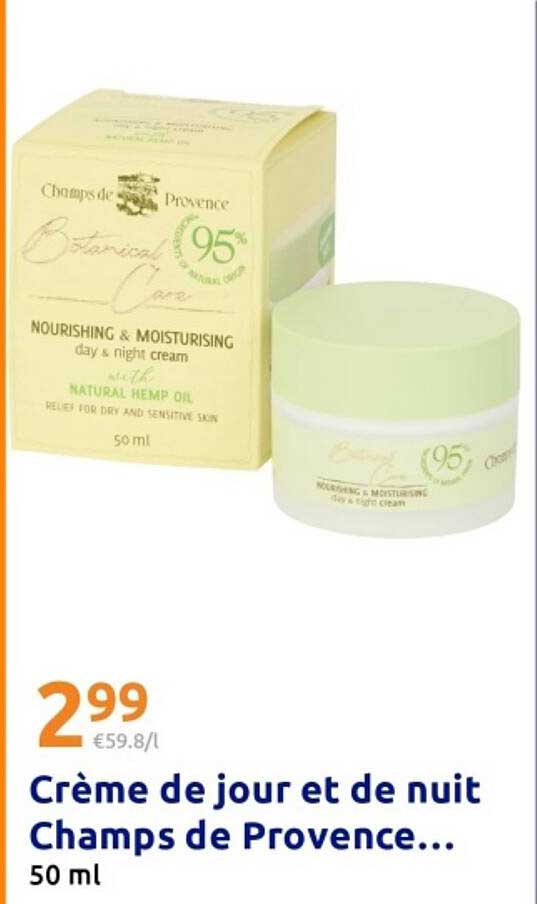 Crème de jour et de nuit Champs de Provence... 50 ml