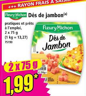 Dès de jambon