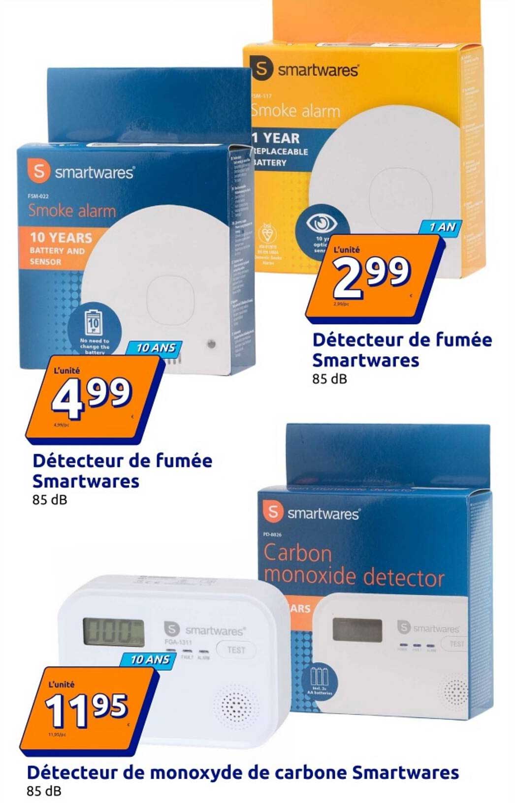 Détecteur de fumée Smartwares