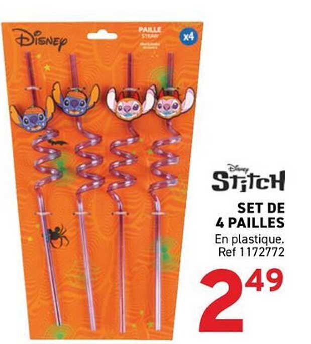 Disney Stitch SET DE 4 PAILLES