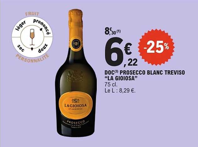 DOC PROSECCO BLANC TREVISO “LA GIOIOSA”