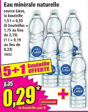 Eau minérale naturelle