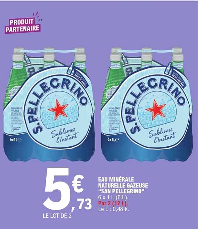 EAU MINERALE NATURELLE GAZEUSE "SAN PELLEGRINO"