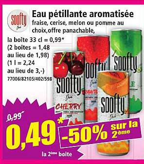 Eau pétillante aromatisée