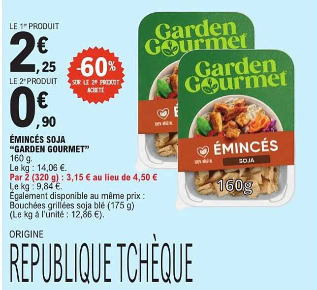 ÉMINCÉS SOJA “GARDEN GOURMET” 160 g