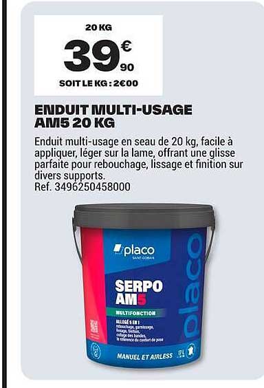 ENDUIT MULTI-USAGE AM5 20 KG