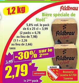 Feldbrau Bière spéciale de Noël
