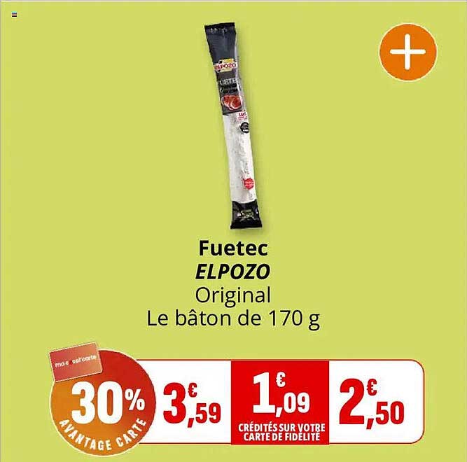 Fuetec ELPOZO Original Le bâton de 170 g
