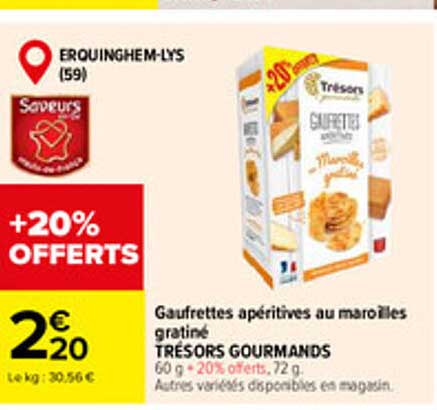 GAUFRETTES APERITIVES AU MAROILLES GRATINÉ TRÉSORS GOURMANDS