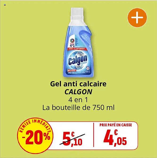 Gel anti calcaire CALGON 4 en 1 La bouteille de 750 ml