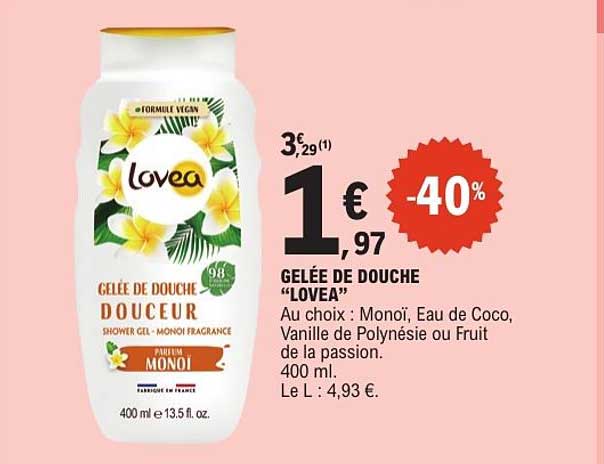 GELEE DE DOUCHE “LOVEA”