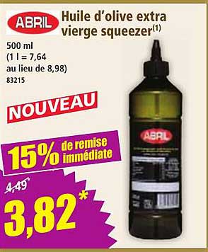 Huile d'olive extra vierge squeeze®