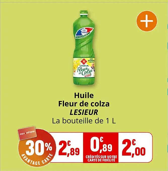Huile Fleur de colza LESIEUR La bouteille de 1 L