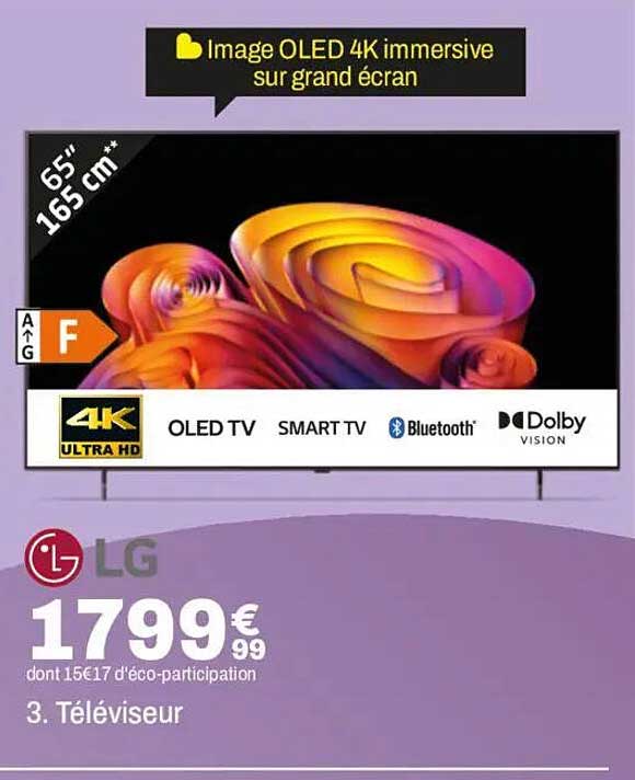 Image OLED 4K immersive sur grand écran