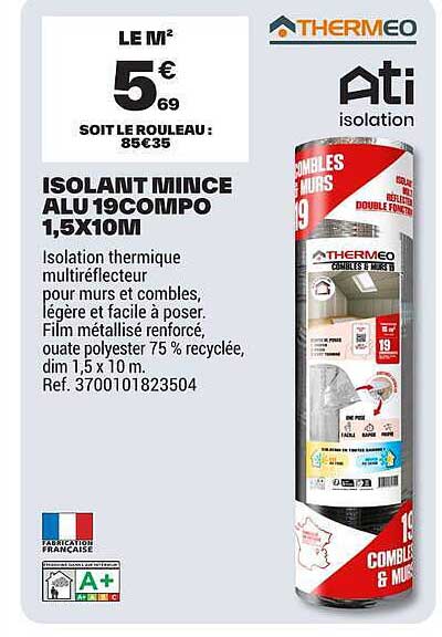 ISOLANT MINCE ALU 19COMPO 1,5X10M