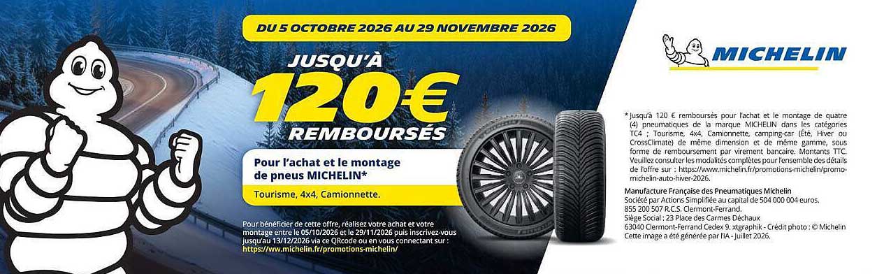 JUSQU'À 120€ REMBOURSÉS