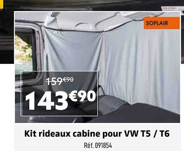 Kit rideaux cabine pour VW T5 / T6