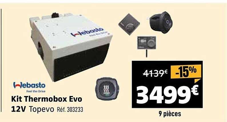 Kit Thermobox Evo 12V Topevo Réf. 303233