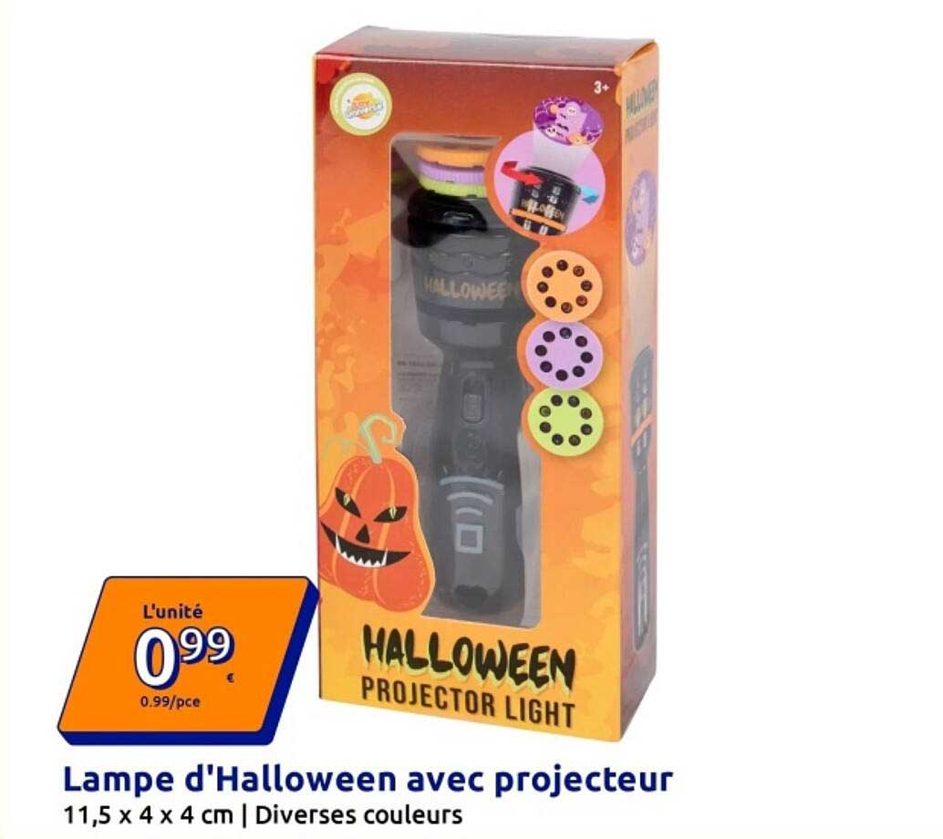 Lampe d'Halloween avec projecteur