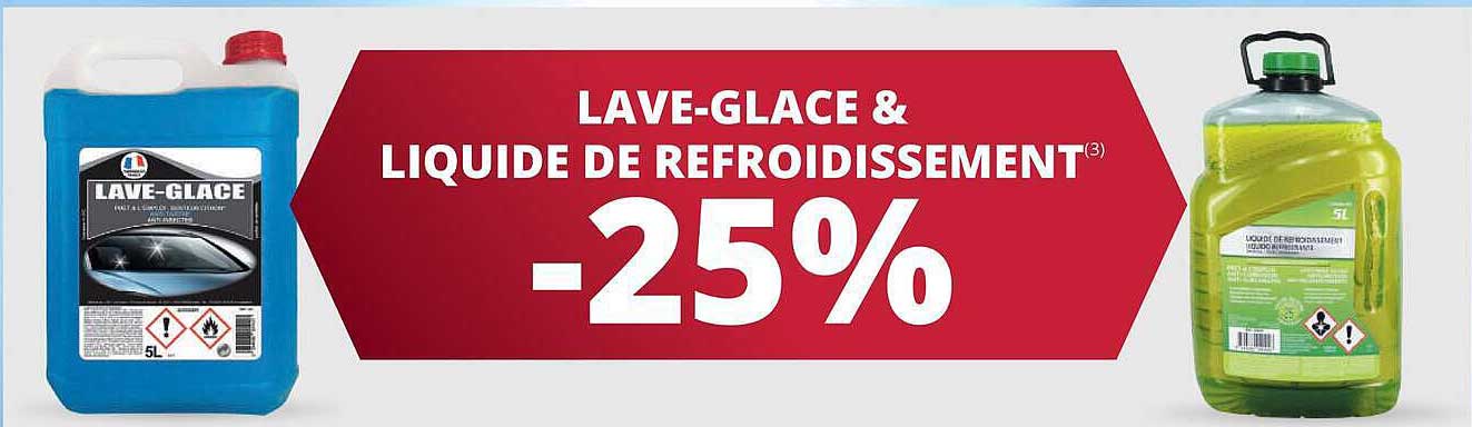 LAVE-GLACE & LIQUIDE DE REFROIDISSEMENT