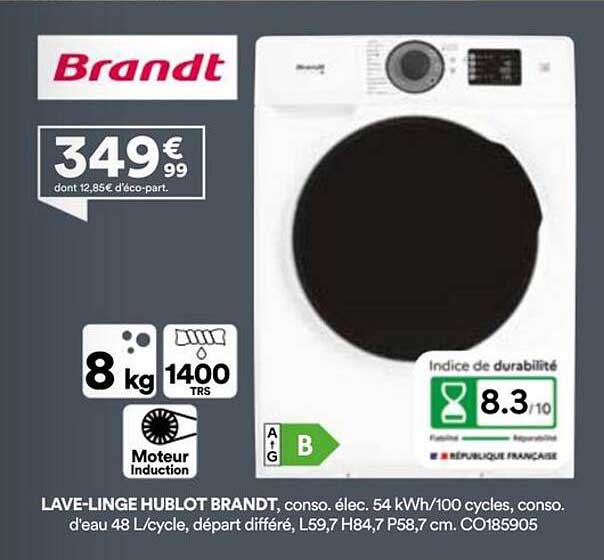 LAVE-LINGE HUBLOT BRANDT